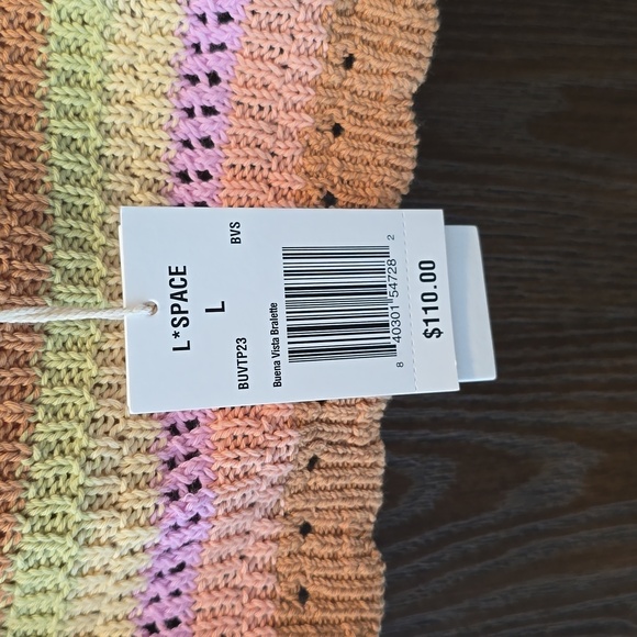 L*Space ADORABLE Crochet tank top. NWT - Picture 3 of 3